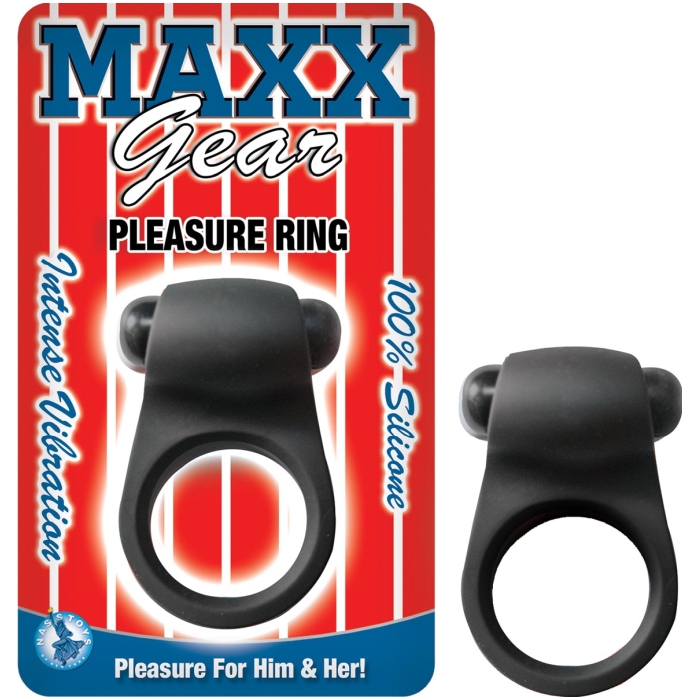 MAXX GEAR PLEASURE RING-BLACK MAXX GEAR PLEASURE RING-BLACK