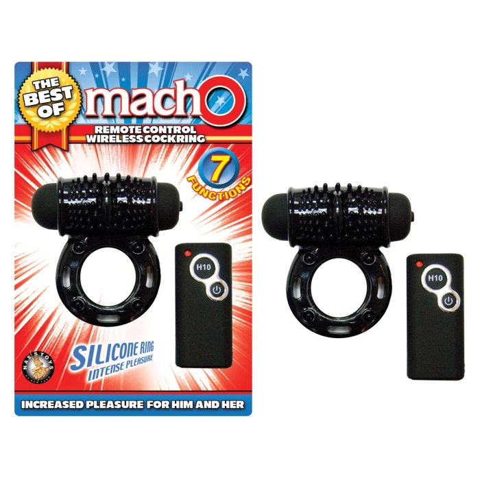 THE BEST OF MACHO REMOTE CONTROL WIRELESS COCKRING-BLACK THE BEST OF MACHO REMOTE CONTROL WIRELESS COCKRING-BLACK