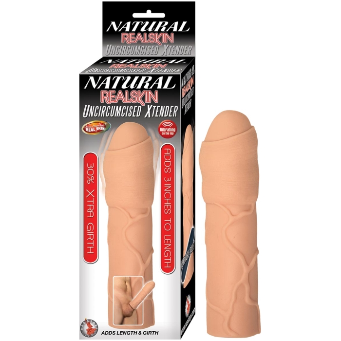 NATURAL REALSKIN UNCIRCUMCISED XTENDER-FLESH NATURAL REALSKIN UNCIRCUMCISED XTENDER-FLESH