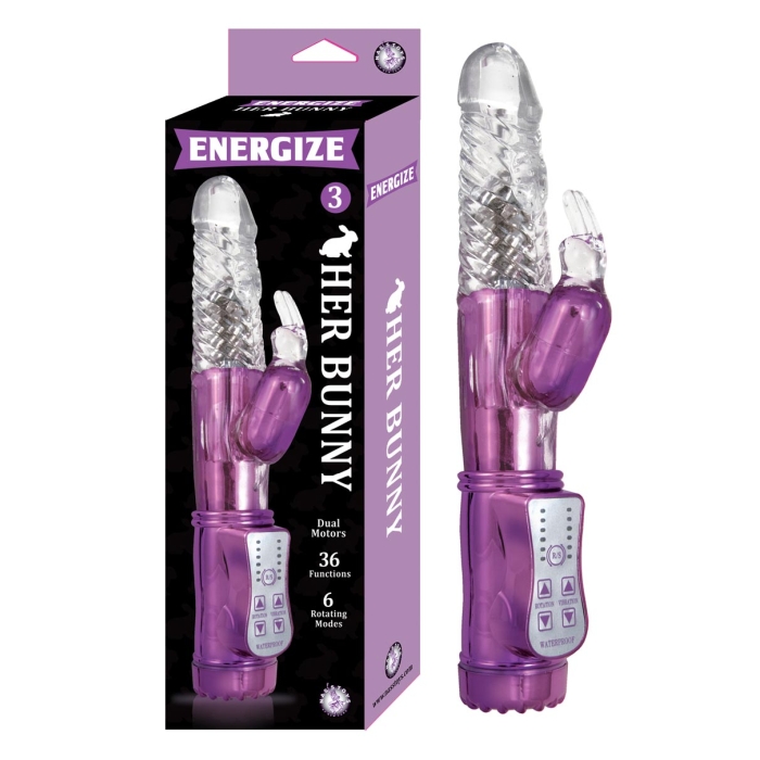 ENERGIZE HER BUNNY 3-PURPLE ENERGIZE HER BUNNY 3-PURPLE