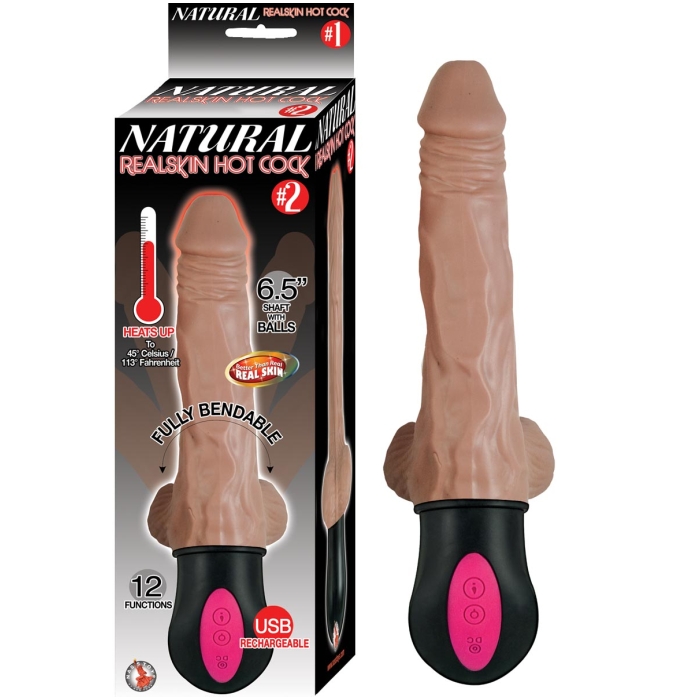 NATURAL REALSKIN HOT COCK #2-BROWN NATURAL REALSKIN HOT COCK #2-BROWN