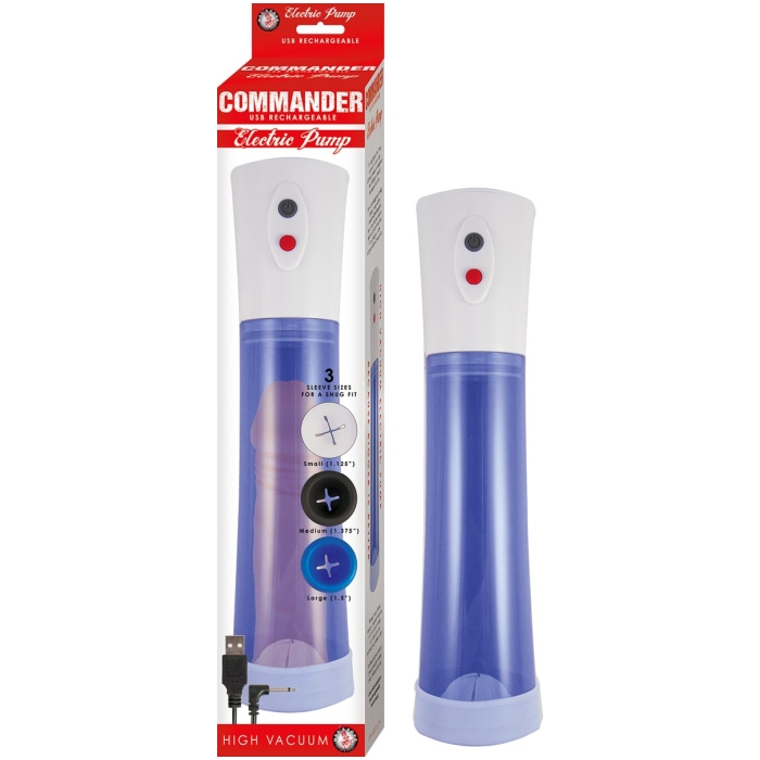 COMMANDER ELECTRIC PUMP-BLUE COMMANDER ELECTRIC PUMP-BLUE