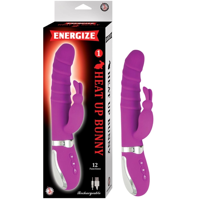 ENERGIZE HEAT UP BUNNY PURPLE 12 FUNCTIONS ENERGIZE HEAT UP BUNNY PURPLE 12 FUNCTIONS