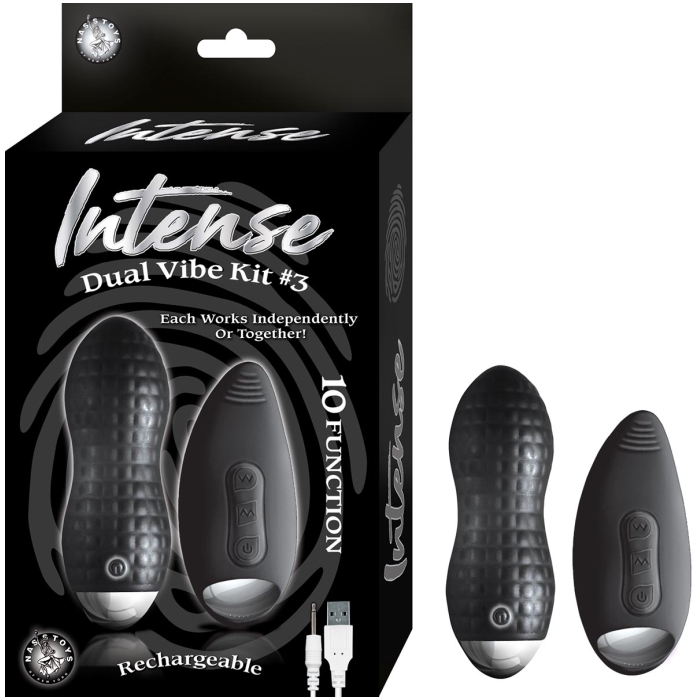 INTENSE DUAL VIBE KIT #3-BLACK INTENSE DUAL VIBE KIT #3-BLACK