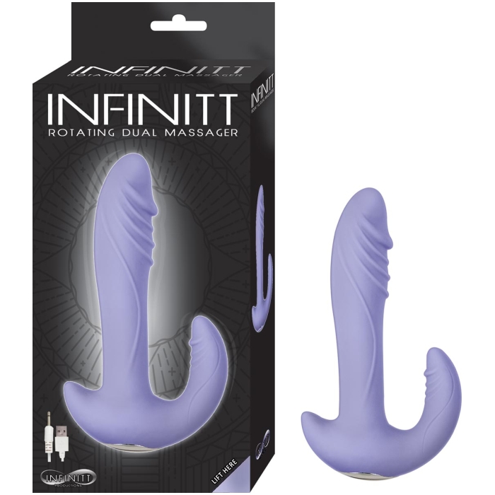 INFINITT ROTATING DUAL MASSAGER-LAVENDER INFINITT ROTATING DUAL MASSAGER-LAVENDER