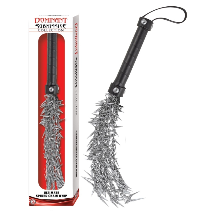 DOMINANT SUBMISSIVE COLLECTION ULTIMATE SPIKED CHAIN WHIP DOMINANT SUBMISSIVE COLLECTION ULTIMATE SPIKED CHAIN WHIP