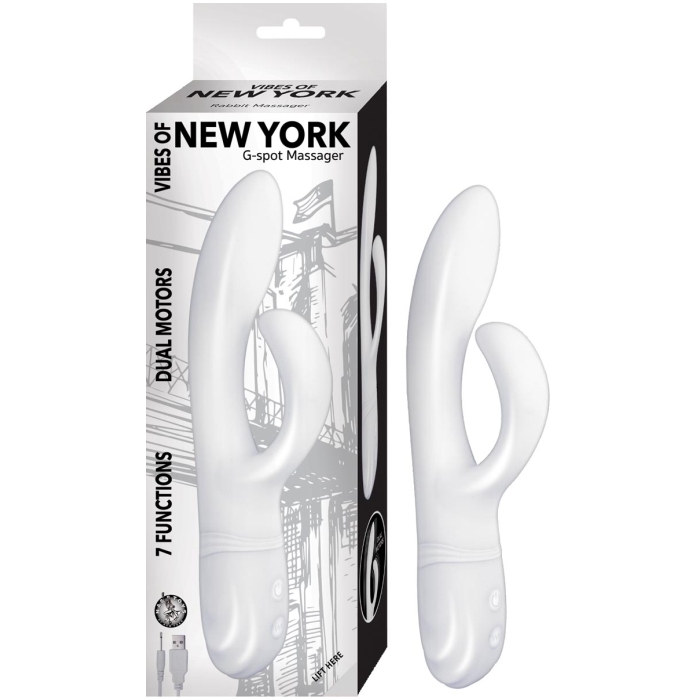VIBES OF NEW YORK G-SPOT MASSAGER-WHITE VIBES OF NEW YORK G-SPOT MASSAGER-WHITE