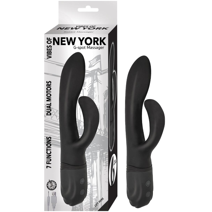 VIBES OF NEW YORK G-SPOT MASSAGER-BLACK VIBES OF NEW YORK G-SPOT MASSAGER-BLACK