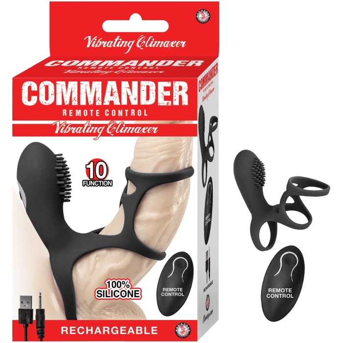 COMMANDER VIBRATING CLIMAXER - BLACK COMMANDER VIBRATING CLIMAXER - BLACK