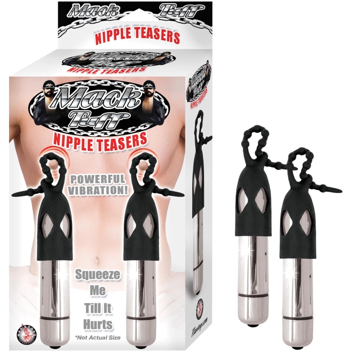 MACK TUFF NIPPLE TEASERS-SILVER/BLACK MACK TUFF NIPPLE TEASERS-SILVER/BLACK