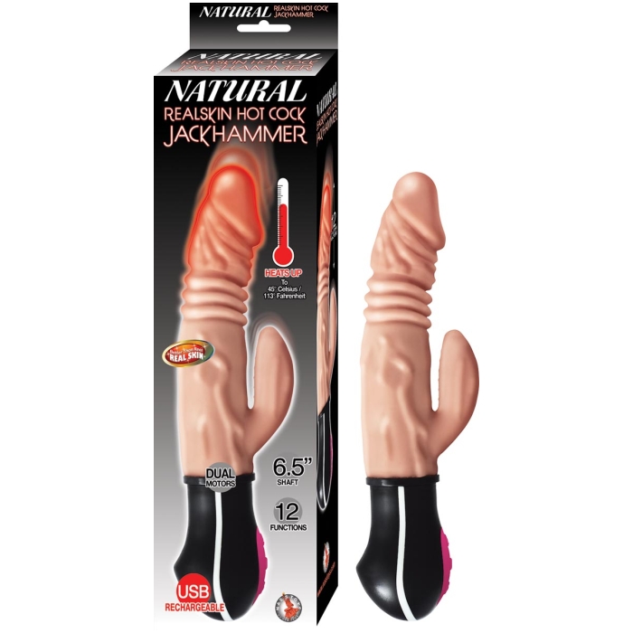 NATURAL REALSKIN HOT COCK JACKHAMMER - FLESH NATURAL REALSKIN HOT COCK JACKHAMMER - FLESH