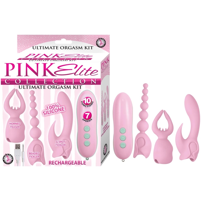 PINK ELITE COLLECTION ULTIMATE ORGASM KIT - PINK PINK ELITE COLLECTION ULTIMATE ORGASM KIT - PINK