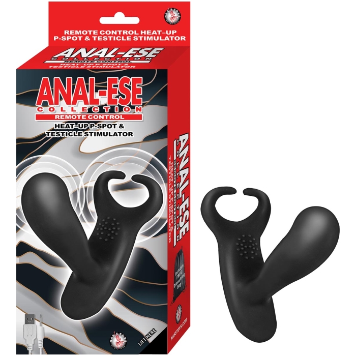 ANAL-ESE REMOTE P-SPOT AND TESTICLE STIMULATOR - BLACK ANAL-ESE REMOTE P-SPOT AND TESTICLE STIMULATOR - BLACK