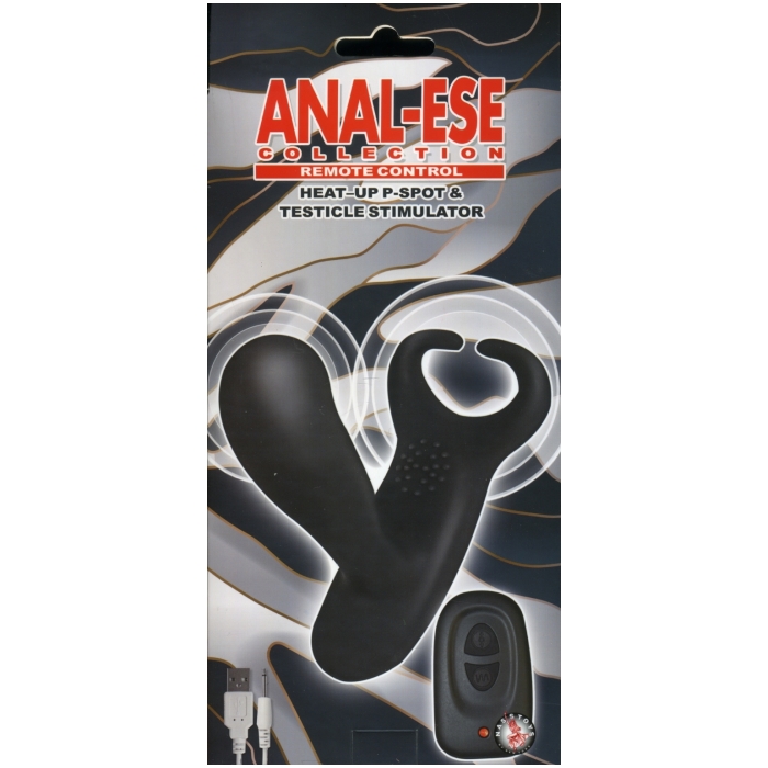 ANAL-ESE REMOTE P-SPOT AND TESTICLE STIMULATOR - BLACK