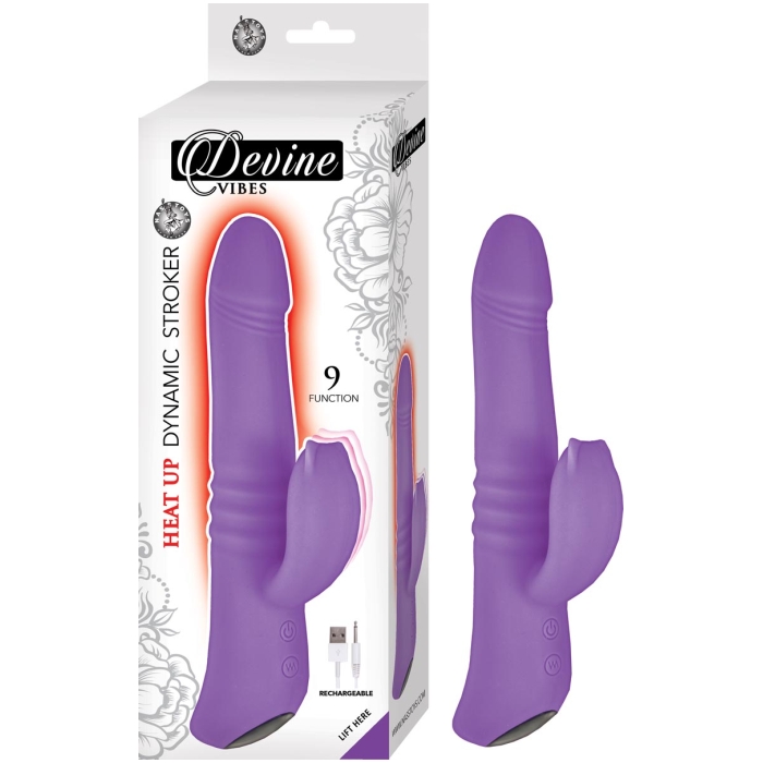 DEVINE VIBES HEAT UP DYNAMIC STROKER-PURPLE DEVINE VIBES HEAT UP DYNAMIC STROKER-PURPLE