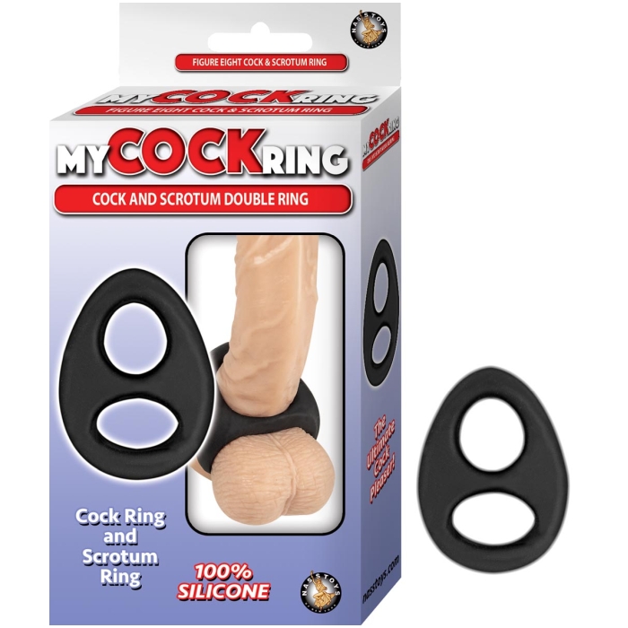 MY COCKRING COCK & SCROTUM DOUBLE RING - BLACK MY COCKRING COCK & SCROTUM DOUBLE RING - BLACK