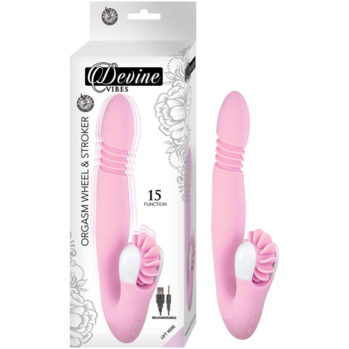 DEVINE VIBES ORGASM WHEEL & STROKER-PINK DEVINE VIBES ORGASM WHEEL & STROKER-PINK