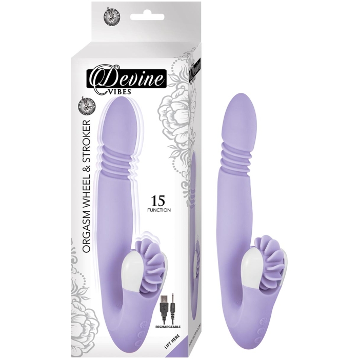 DEVINE VIBES ORGASM WHEEL & STROKER-LAVENDER DEVINE VIBES ORGASM WHEEL & STROKER-LAVENDER