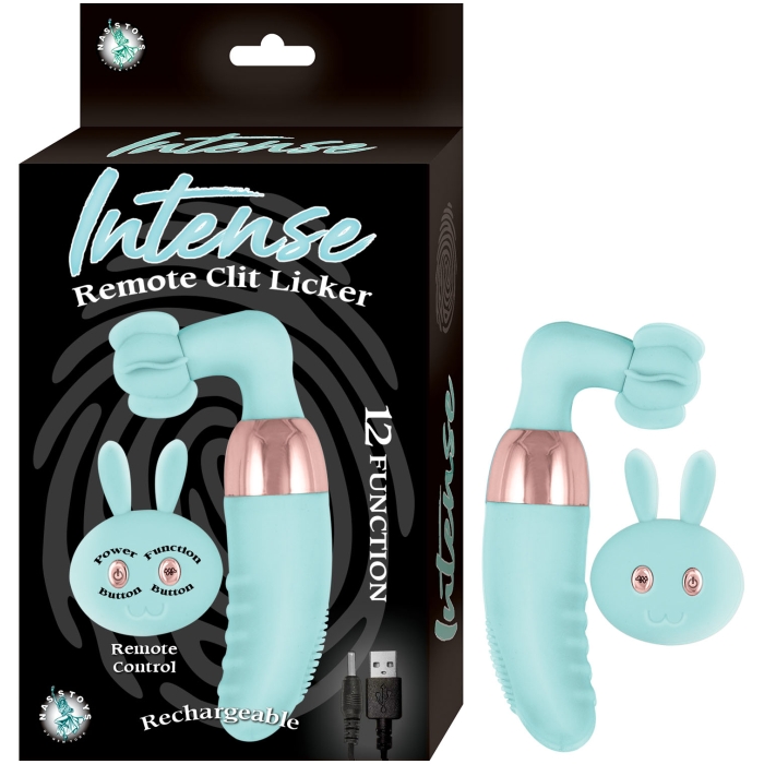 INTENSE REMOTE CLIT LICKER-AQUA INTENSE REMOTE CLIT LICKER-AQUA