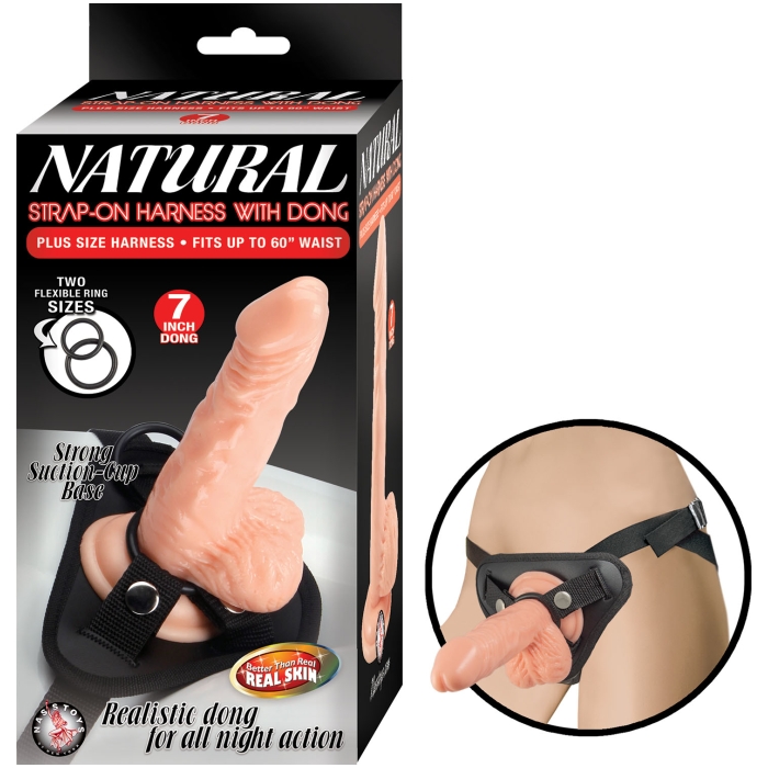 NATURAL STRAP-ON HARNESS WITH DONG NATURAL STRAP-ON HARNESS WITH DONG