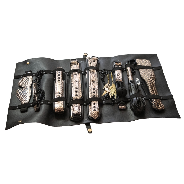 THE TRAVELER 10 PIECES RESTRAINT & BONDAGE PLAY KIT