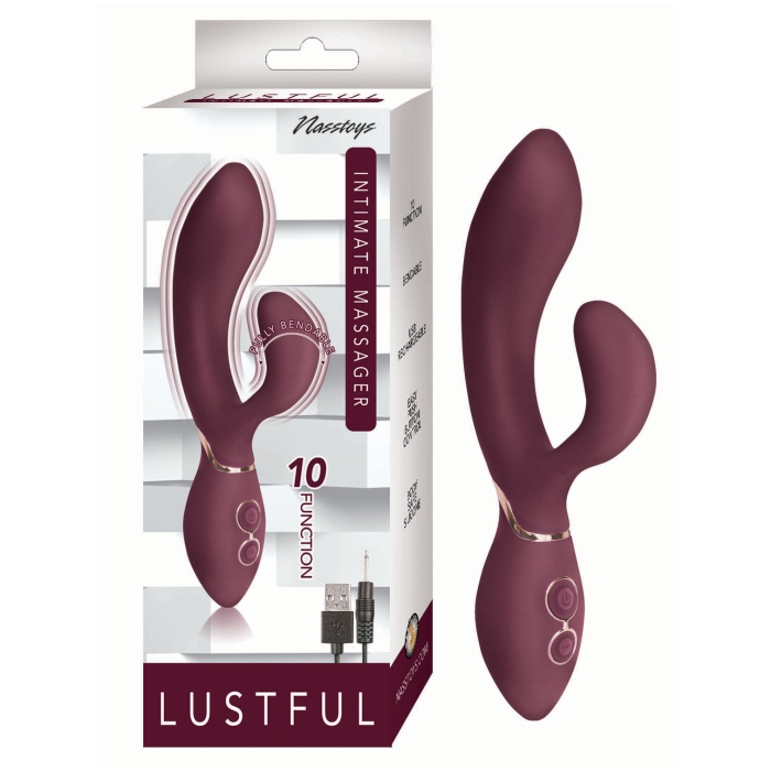 LUSTFUL INTIMATE MASSAGER-EGGPLANT LUSTFUL INTIMATE MASSAGER-EGGPLANT