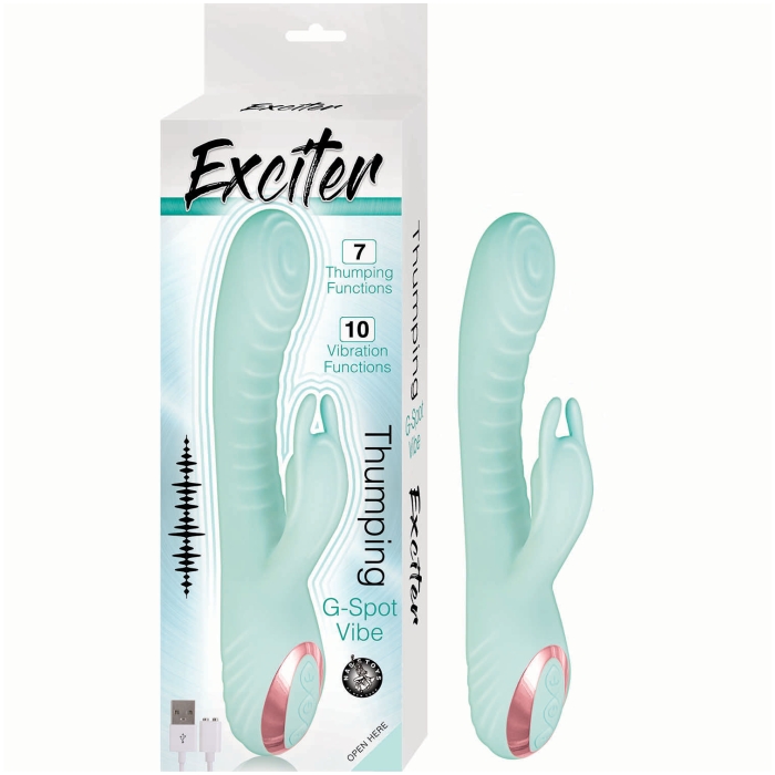 EXCITER THUMPING G-SPOT VIBE-AQUA EXCITER THUMPING G-SPOT VIBE-AQUA