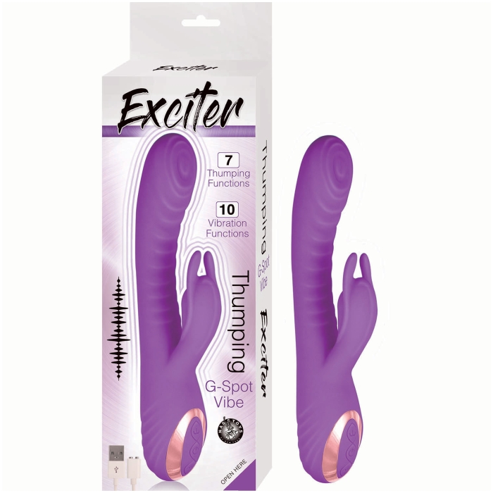EXCITER THUMPING G-SPOT VIBE-PURPLE EXCITER THUMPING G-SPOT VIBE-PURPLE