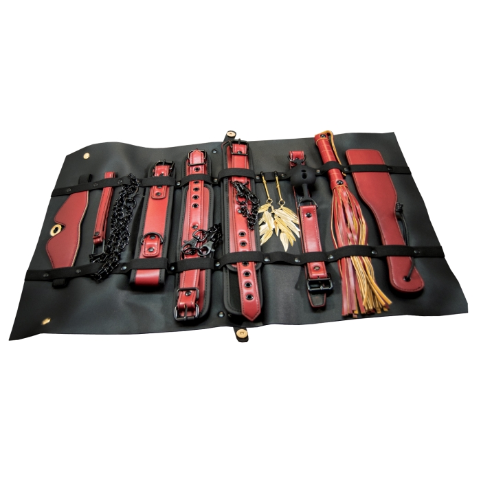 THE TRAVELER 10 PIECES RESTRAINT & BONDAGE PLAY KIT