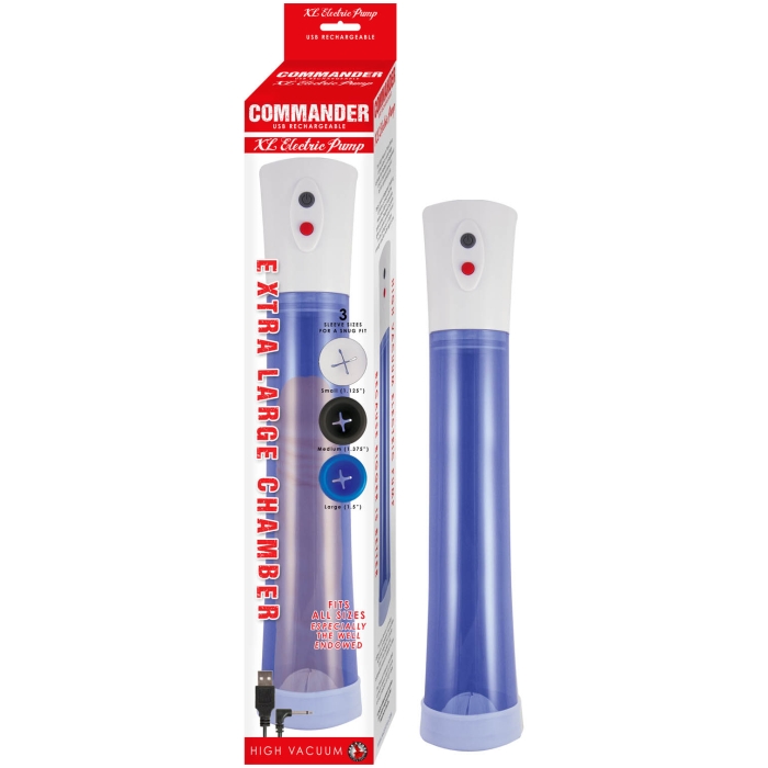 COMMANDER XL ELECTRIC PUMP-BLUE COMMANDER XL ELECTRIC PUMP-BLUE