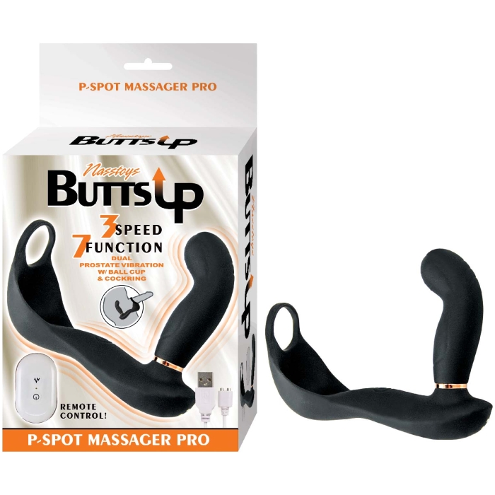 BUTTS UP P-SPOT MASSAGER PRO-BLACK BUTTS UP P-SPOT MASSAGER PRO-BLACK