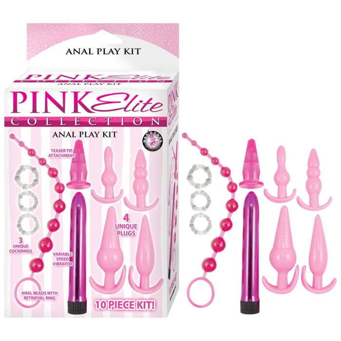 PINK ELITE COLLECTION ANAL PLAY KIT-PINK PINK ELITE COLLECTION ANAL PLAY KIT-PINK