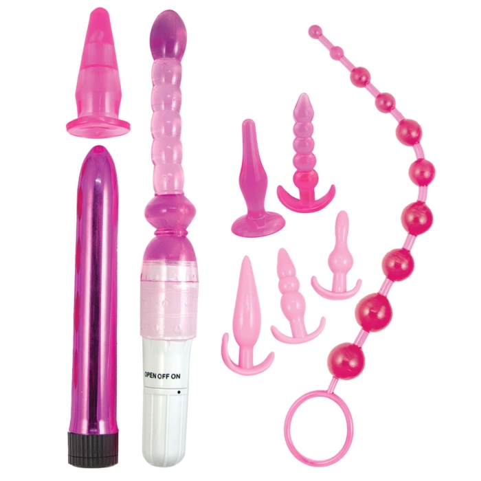 PINK ELITE COLLECTION SUPREME ANAL PLAY KIT-PINK