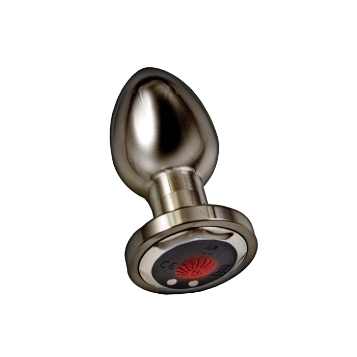 ASS-SATION REMOTE VIBRATING METAL PLUG-BLACK