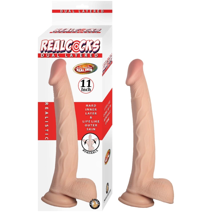 REALCOCKS DUAL LAYERED 11"-WHITE REALCOCKS DUAL LAYERED 11"-WHITE