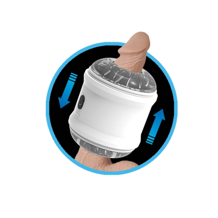 DYNAMO VIBRATING MASTURBATOR CUP-WHITE