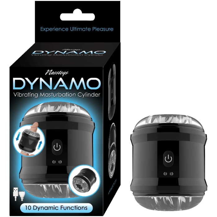 DYNAMO VIBRATING MASTURBATOR CUP-BLACK DYNAMO VIBRATING MASTURBATOR CUP-BLACK