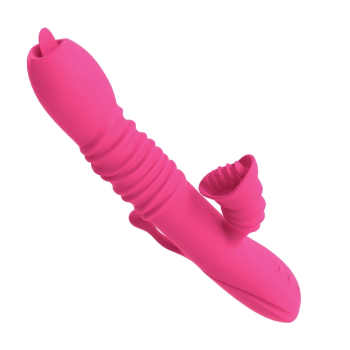 PASSION DUAL MASSAGER HEAT UP-PINK
