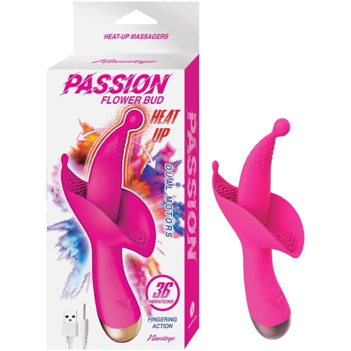 PASSION FLOWER BUD HEAT UP MASSAGER #6-PINK PASSION FLOWER BUD HEAT UP MASSAGER #6-PINK