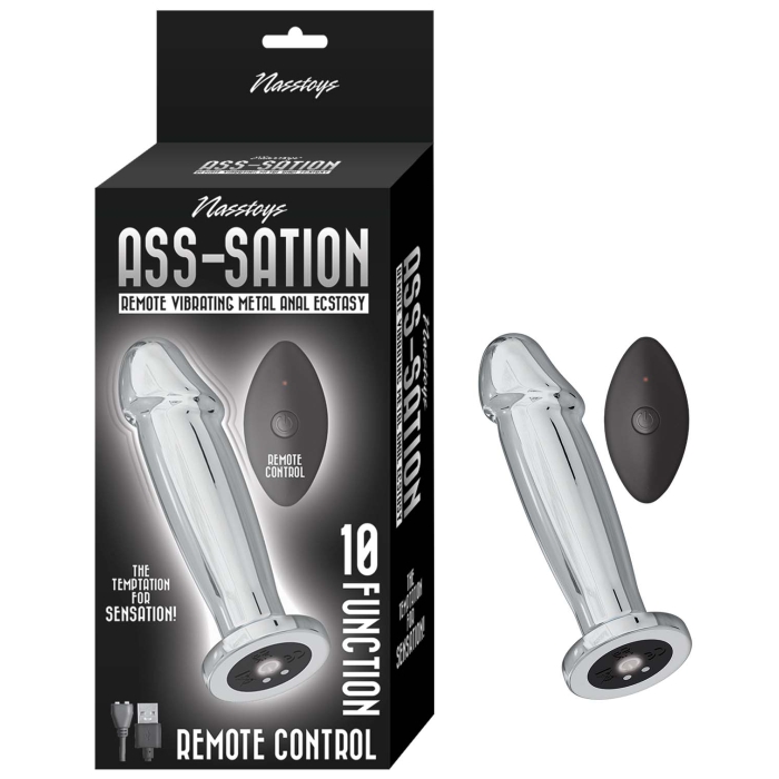 ASS-SATION REMOTE VIBRATING METAL ANAL ECSTASY-SILVER ASS-SATION REMOTE VIBRATING METAL ANAL ECSTASY-SILVER
