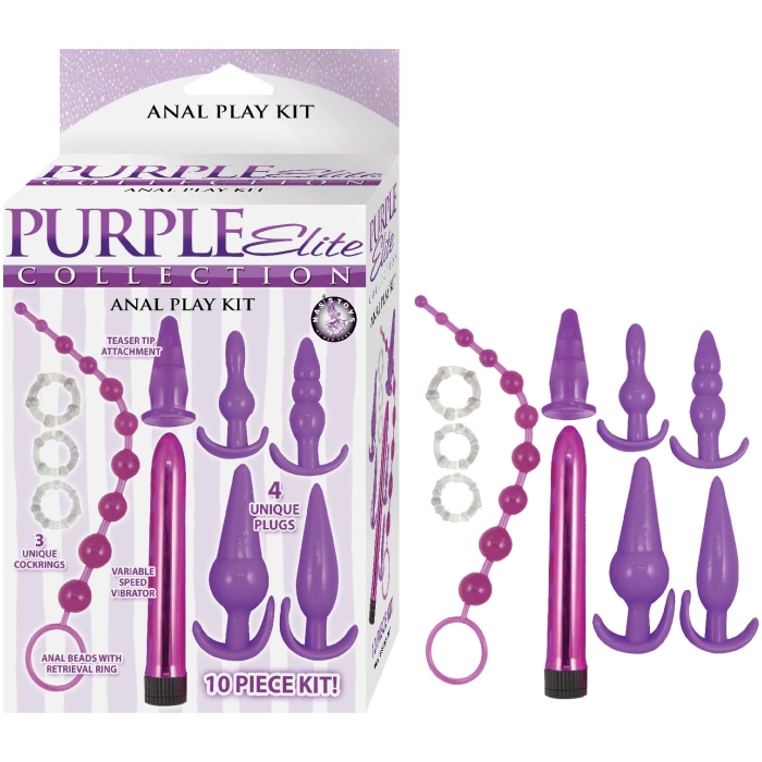 PURPLE ELITE COLLECTION ANAL PLAY KIT-PURPLE PURPLE ELITE COLLECTION ANAL PLAY KIT-PURPLE