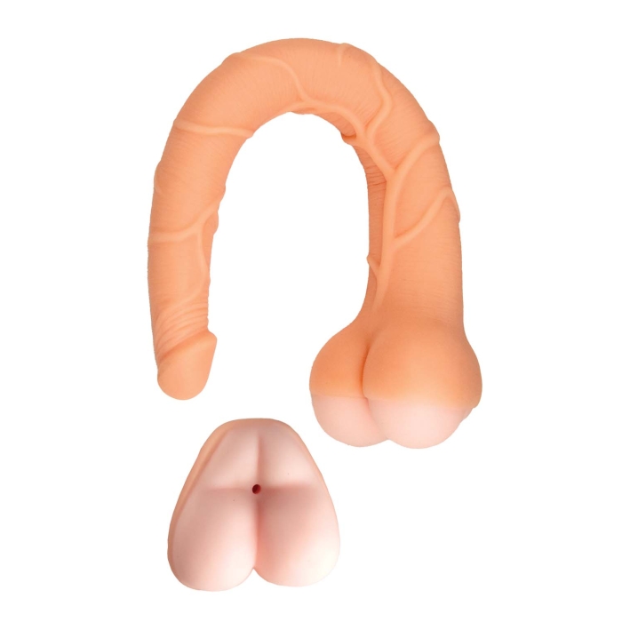 REALCOCKS MASTURBATOR 14" 3 IN 1 MASTURBATOR-WHITE