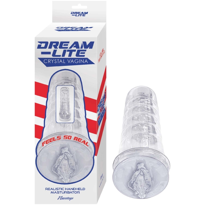 DREAM-LITE CRYSTAL VAGINA MASTURBATOR-CLEAR DREAM-LITE CRYSTAL VAGINA MASTURBATOR-CLEAR