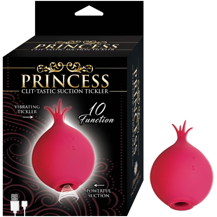 PRINCESS CLIT-TASTIC SUCTION TICKLER-RED PRINCESS CLIT-TASTIC SUCTION TICKLER-RED