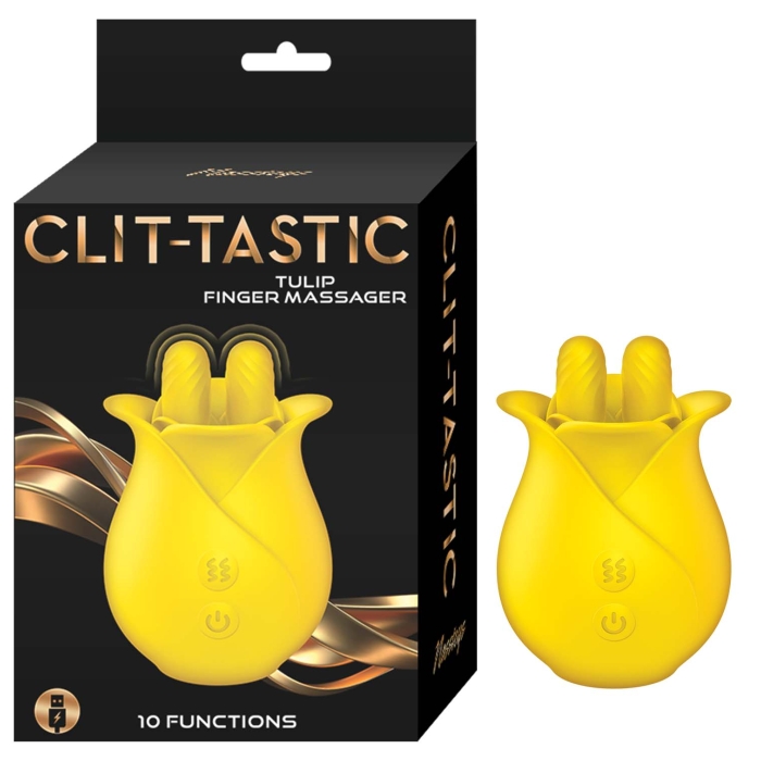 CLIT-TASTIC TULIP FINGER MASSAGER-YELLOW CLIT-TASTIC TULIP FINGER MASSAGER-YELLOW