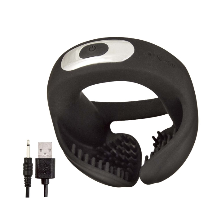COCKPOWER SCROTUM HUGGER COCK RING-BLACK