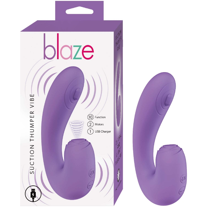 BLAZE SUCTION THUMPER VIBE-LAVENDER BLAZE SUCTION THUMPER VIBE-LAVENDER