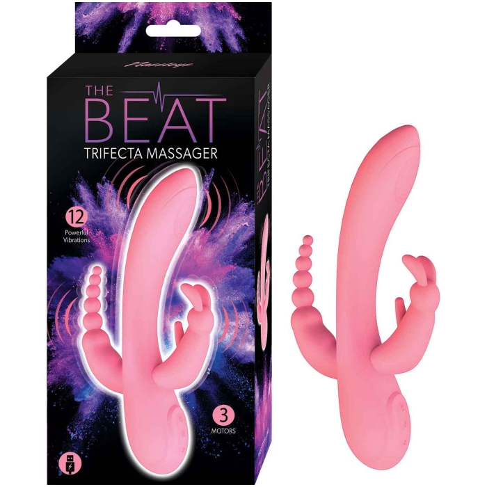 THE BEAT TRIFECTA MASSAGER-PINK THE BEAT TRIFECTA MASSAGER-PINK