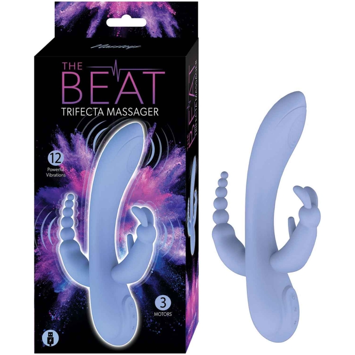THE BEAT TRIFECTA MASSAGER-VIOLET THE BEAT TRIFECTA MASSAGER-VIOLET