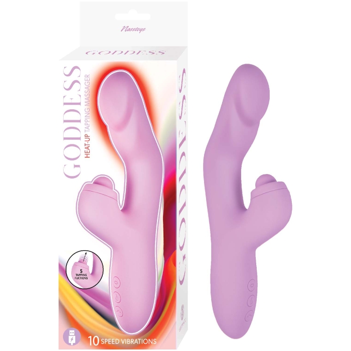 GODDESS HEAT UP TAPPING MASSAGER-LAVENDER GODDESS HEAT UP TAPPING MASSAGER-LAVENDER